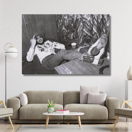 Hank's W. JR Art POSTER PRINT H_ank Wiliams Jr. Retro Print No Frame