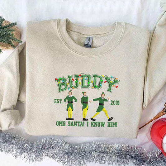 Embroidered Funny Christmas Sweatshirt