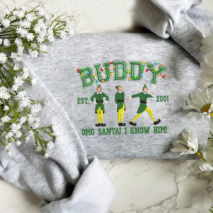 Embroidered Funny Christmas Sweatshirt