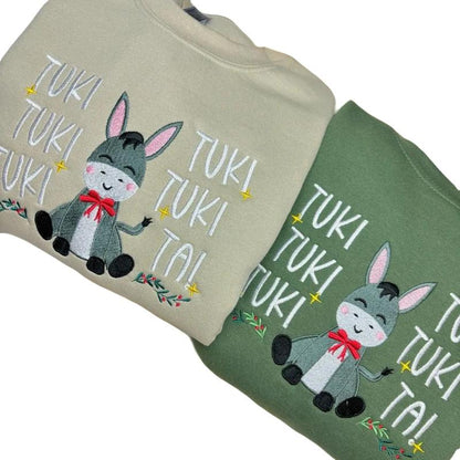 Mi Burrito Sabanero Tuki Embroidered Christmas T-Shirt / Crewneck / Hoodie