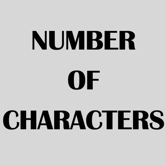 Number of Characters