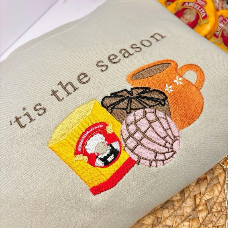 Pink Concha Hot Cocoa Embroidered T-Shirt / Crewneck / Hoodie