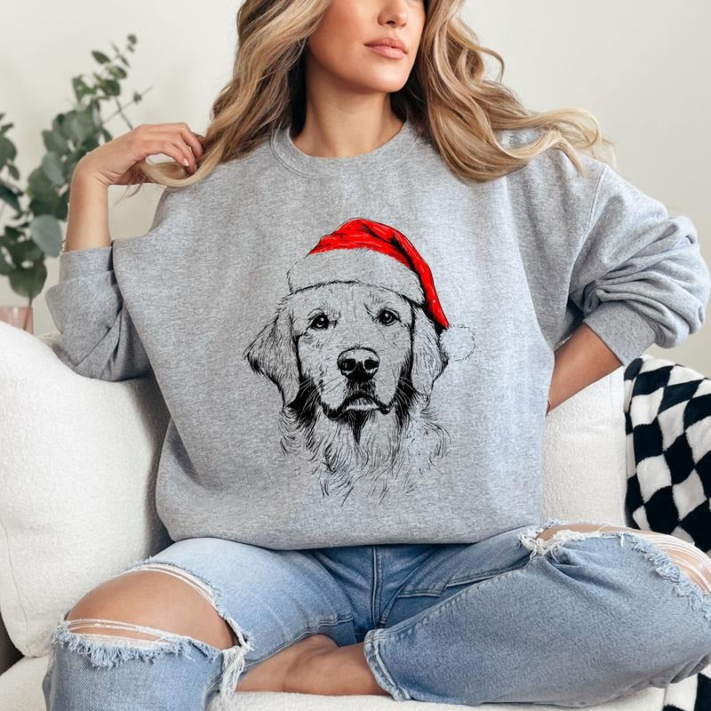 Custom Santa Paws Christmas Dog Shirt