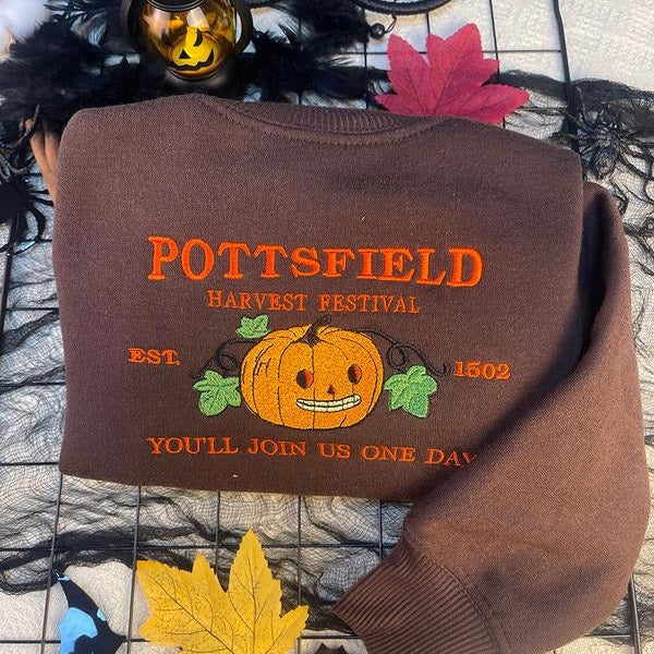 Halloween Harvest Festival Pumpkin Carver Embroidered Shirt