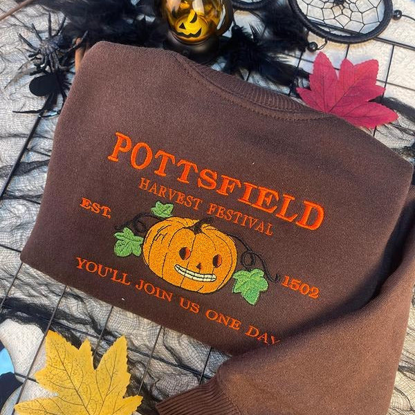Halloween Harvest Festival Pumpkin Carver Embroidered Shirt