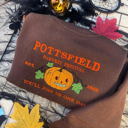 Halloween Harvest Festival Pumpkin Carver Embroidered Shirt